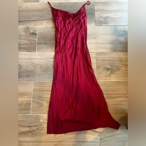 7 for all mankind. Burgundy XS dress.